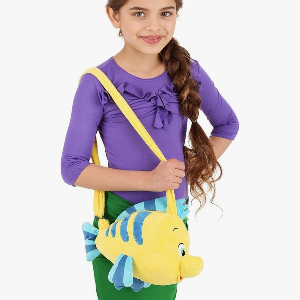 Disney The Little Mermaid Flounder Costume Bag for Cosplay, Halloween